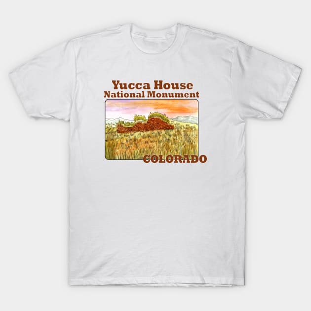 Yucca House National Monument, Colorado T-Shirt by MMcBuck